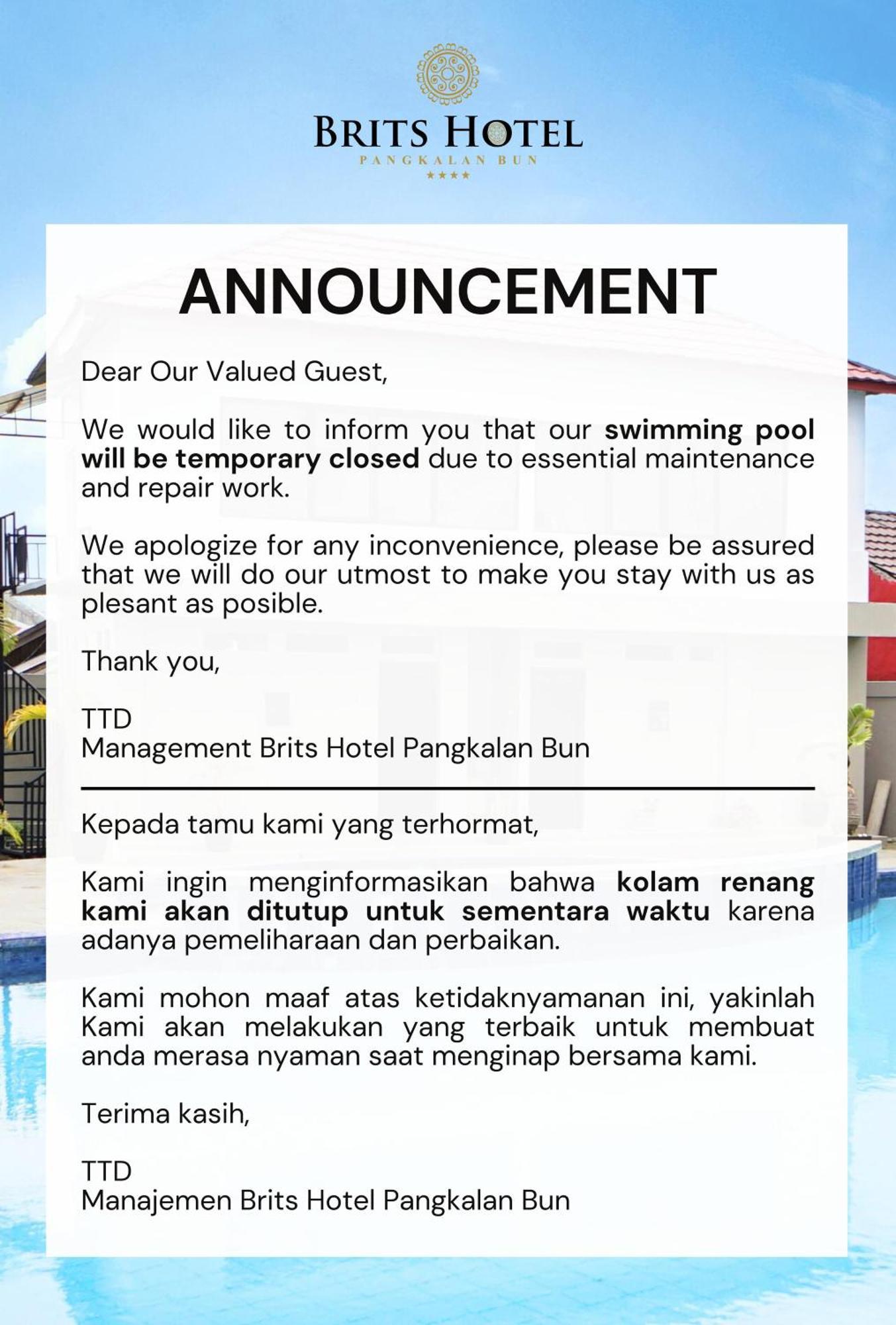 Brits Hotel Pangkalan Bun Exterior photo